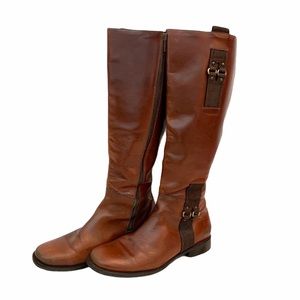 Cole Haan Brown Leather Riding Boots 10M